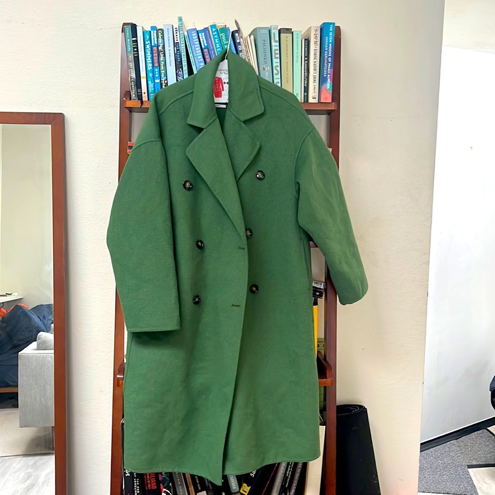 Mango oversized wool blend coat